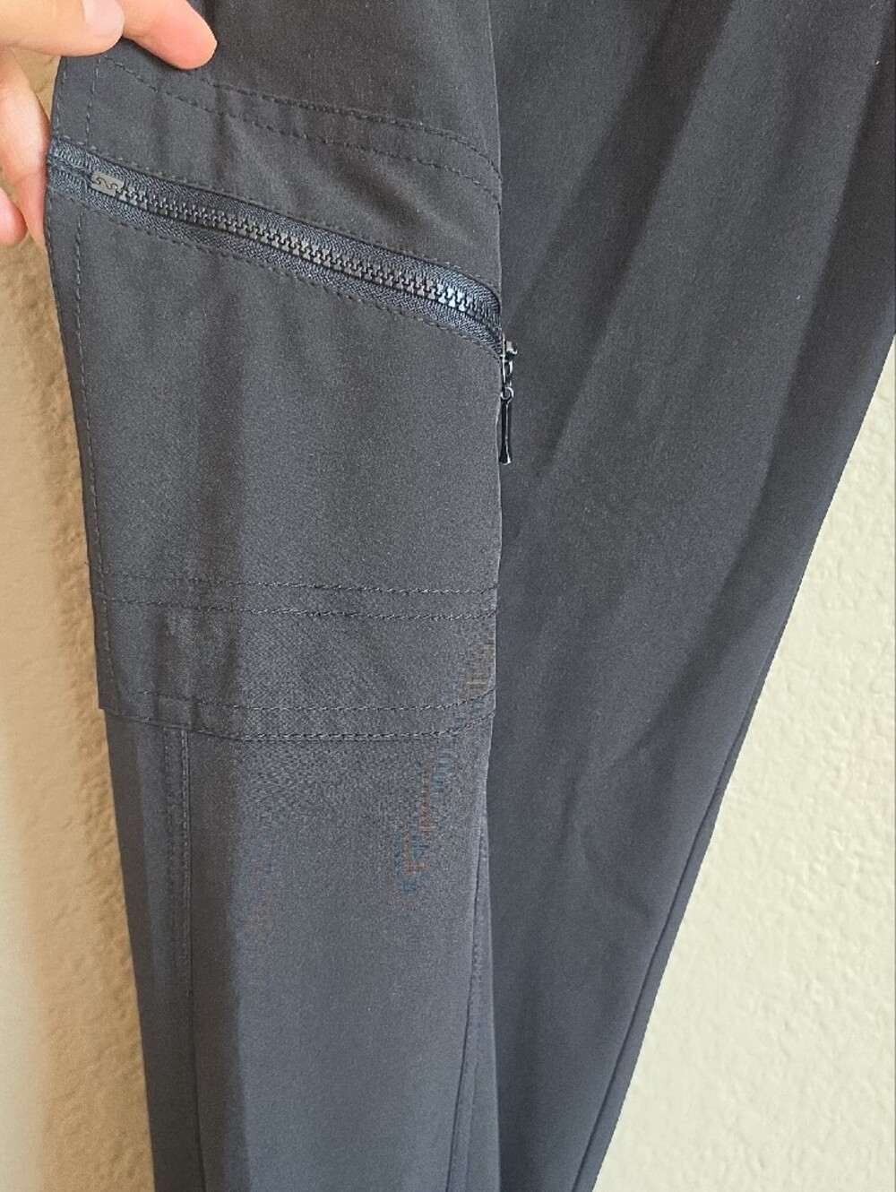 Zenergy By Chicos Black Zip Pocket Jogger Pants SZ 0.5 = 8 - Picture 9 of 14